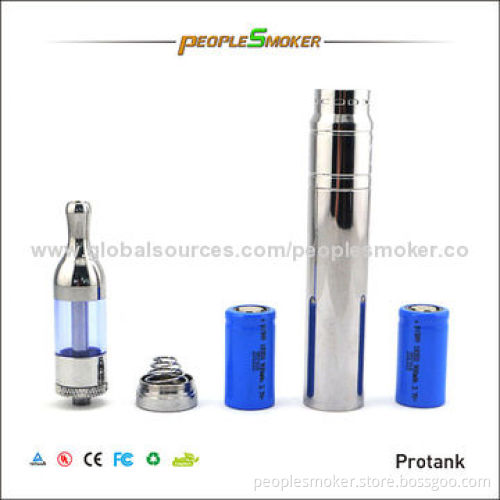 E-cigarettes with Cartomizer, 650/900/1,100mAh Battery
